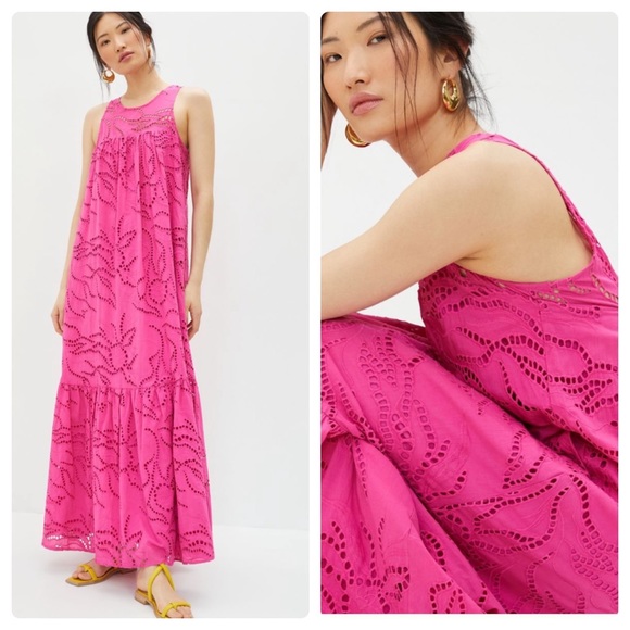 Anthropologie Maeve belrose eyelet maxi dress - Picture 2 of 16